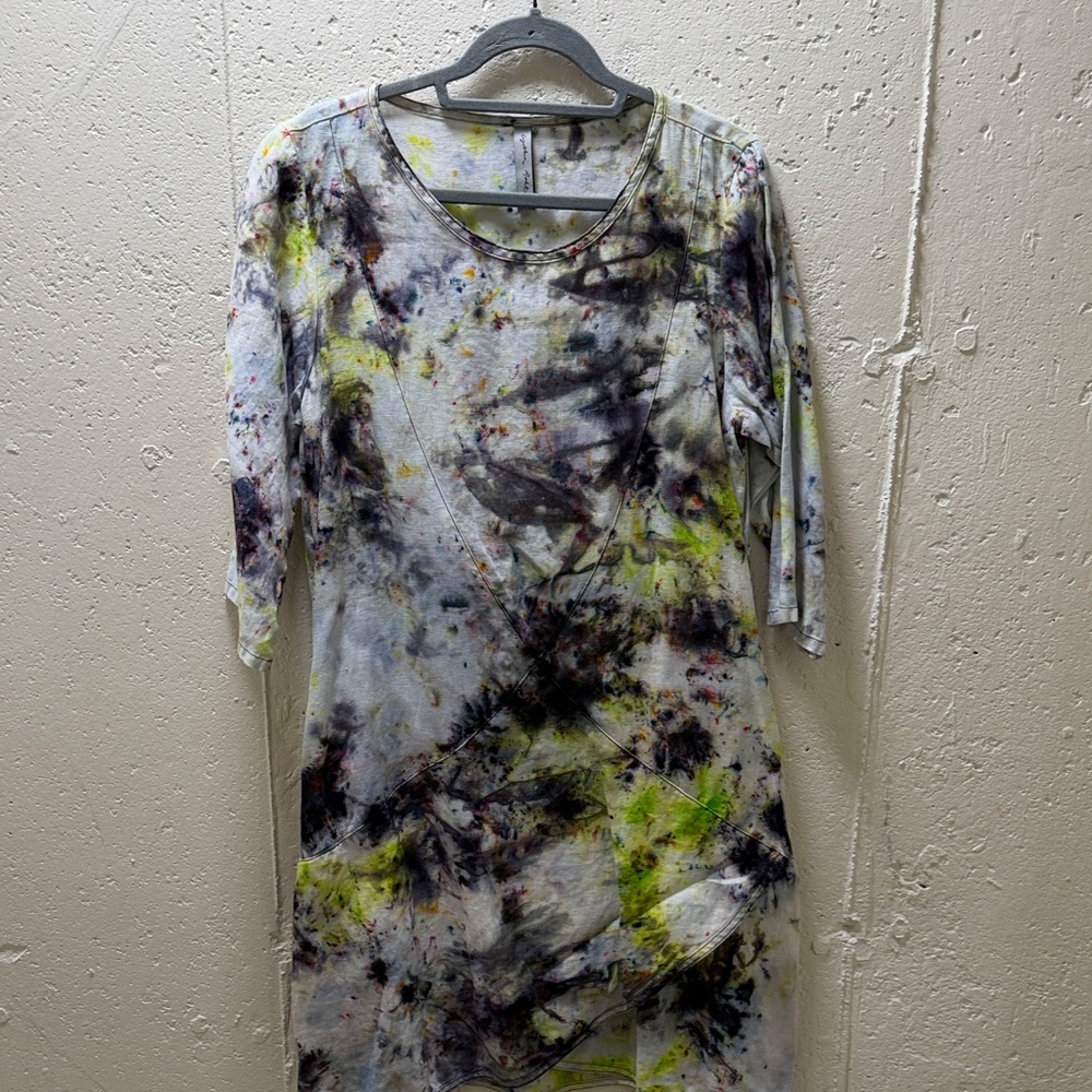 Asymmetrical Tie-Dye Dress